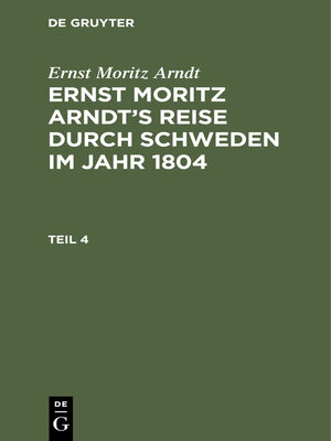 cover image of Ernst Moritz Arndt